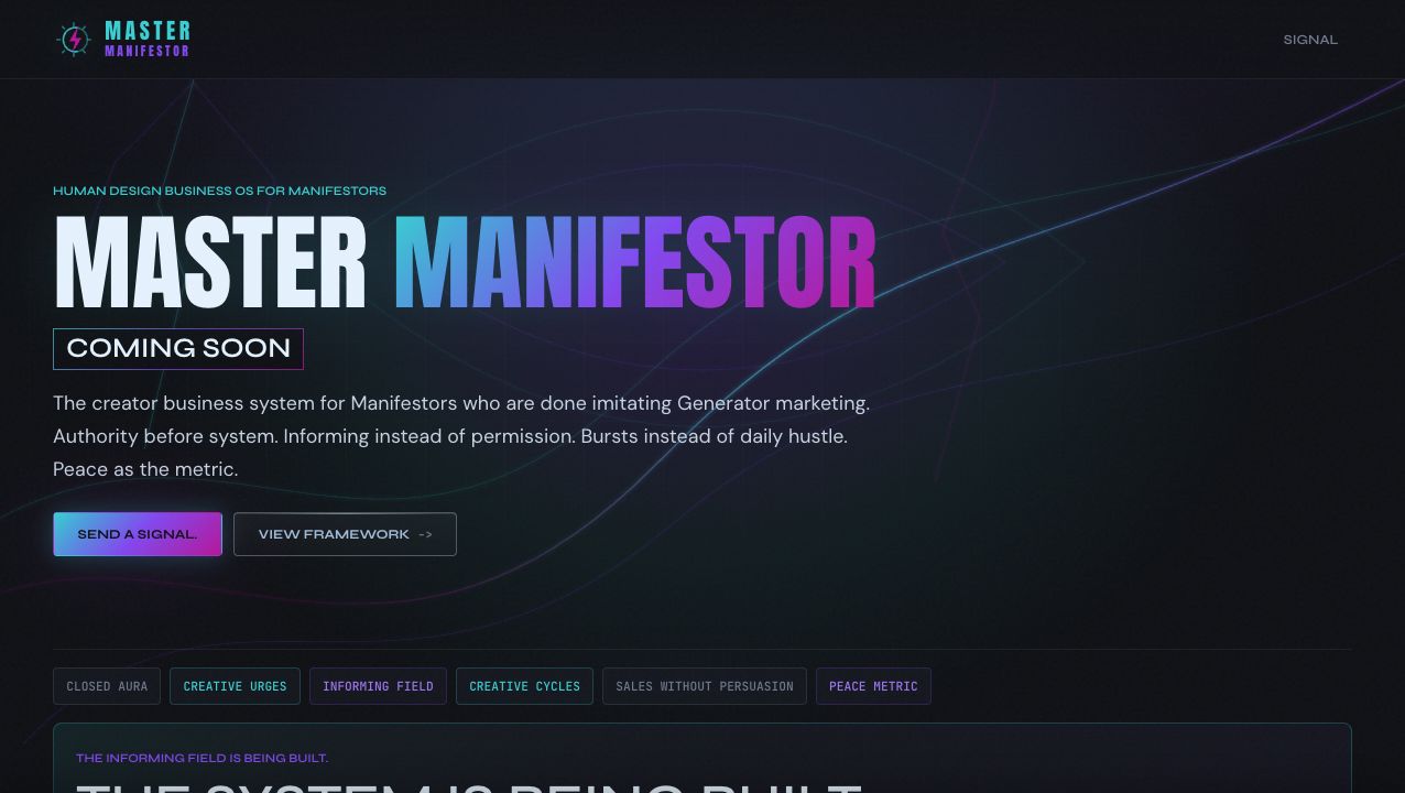 Master Manifestor Screenshot